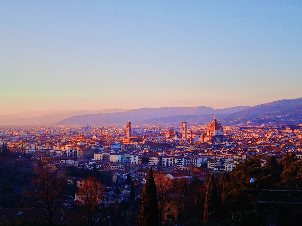 florence at sunset